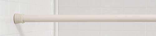 Royal Bath Steel Shower Curtain Tension Rod (41 inch - 76 inch Adjustable) - Bone