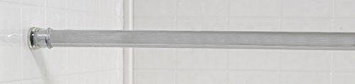 Royal Bath Steel Shower Curtain Tension Rod (41 inch - 76 inch Adjustable) - Chrome