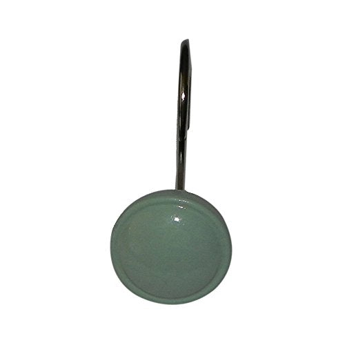 Park Avenue Deluxe Collection Park Avenue Deluxe Collection inch Color Rounds inch Resin Shower Curtain Hooks in Jade
