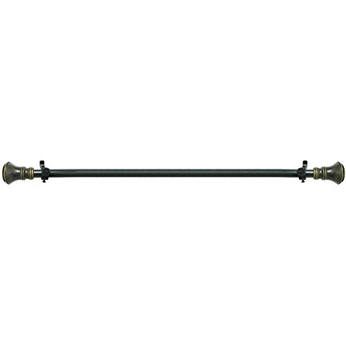Lorraine Collection Elegant Metal Window Curtain Rod - Laya (48 inch -86 inch )