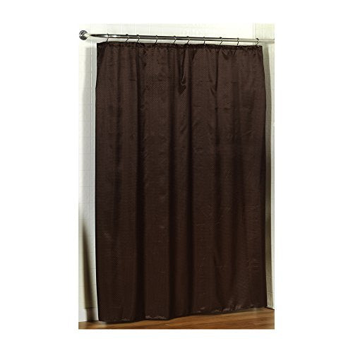 Park Avenue Deluxe Collection Park Avenue Deluxe Collection inch Lauren inch Dobby Fabric Shower Curtain in Brown