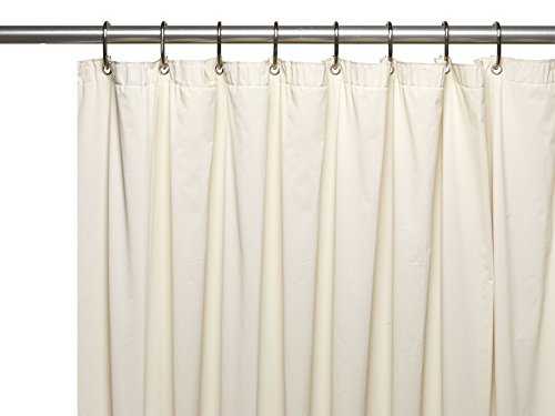 Royal Bath Heavy 4 Gauge Vinyl Shower Curtain Liner with Weighted Magnets and Metal Grommets (72 inch x 72 inch ) - Bone