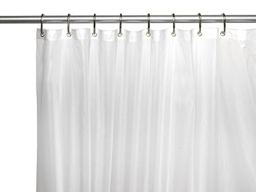 Royal Bath Jumbo Size Extra Heavy 10 Gauge PEVA Non-Toxic Shower Curtain Liner with Metal Grommets (72 inch x 96 inch ) - Super Clear