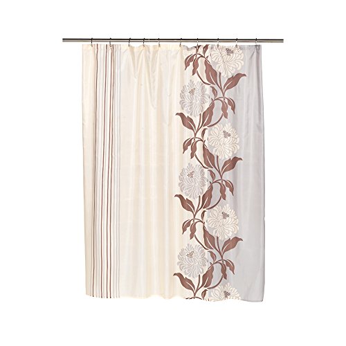 Park Avenue Deluxe Collection Park Avenue Deluxe Collection inch Chelsea inch Fabric Shower Curtain in Chocolate