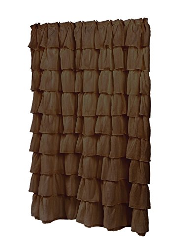 Park Avenue Deluxe Collection Park Avenue Deluxe Collection inch Carmen inch Polyester Shower Curtain in Brown