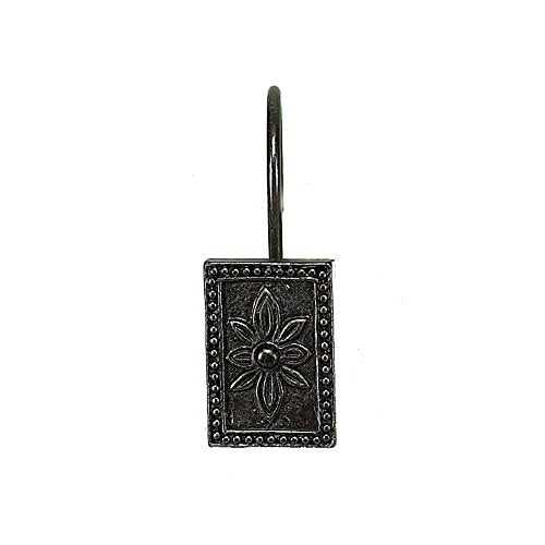 Park Avenue Deluxe Collection Park Avenue Deluxe Collection inch Carlisle inch Resin Shower Curtain Hooks in Oil Rubbed Bronze