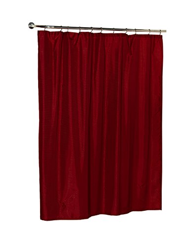 Park Avenue Deluxe Collection Park Avenue Deluxe Collection inch Lauren inch Dobby Fabric Shower Curtain in Burgundy