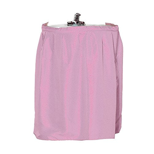 Park Avenue Deluxe Collection Park Avenue Deluxe Collection inch Lauren inch Diamond-Piqued 100% Polyester Sink Drape in Rose