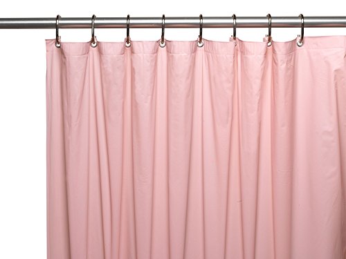 Royal Bath Heavy 4 Gauge Vinyl Shower Curtain Liner with Weighted Magnets and Metal Grommets (72 inch x 72 inch ) - Pink