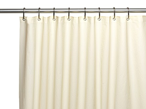 Royal Bath Stall Size Extra Heavy 10 Gauge PEVA Non-Toxic Shower Curtain Liner with Metal Grommets (54 inch x 78 inch ) - Ivory