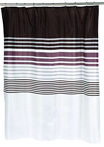Royal Bath Brown Stripped Christina Fabric Shower Curtain Size: 70 inch x 72 inch