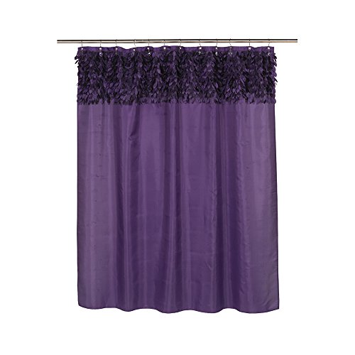 Park Avenue Deluxe Collection Park Avenue Deluxe Collection inch Jasmine inch Fabric Shower Curtain in Purple