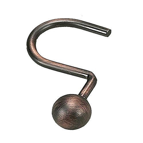 Park Avenue Deluxe Collection Park Avenue Deluxe Collection inch Ball inch Shower Curtain Hooks in Oil Rubbed Bronze