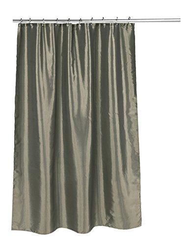 Park Avenue Deluxe Collection inch Shimmer inch Faux Silk Shower Curtain in Sage