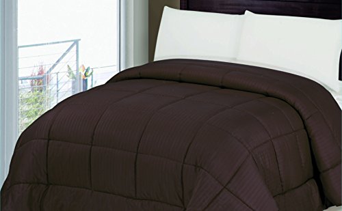 Ben&Jonah Designer Plush King (102 inch x 86 inch ) 1 Piece Embossed Comforter - Chocolate
