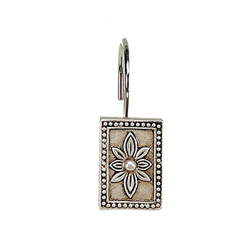 Park Avenue Deluxe Collection Park Avenue Deluxe Collection inch Carlisle inch Resin Shower Curtain Hooks in Silver