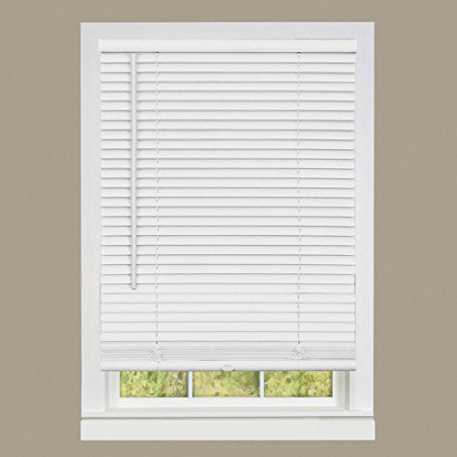 Ben&Jonah Collection Cordless GII Deluxe Sundown 1 inch Room Darkening Mini Blind 31x64 - Pearl White