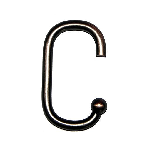 Park Avenue Deluxe Collection Park Avenue Deluxe Collection inch C inch Shower Curtain Hooks in Oil Rubbed Bronze