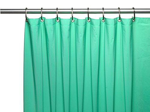 Royal Bath Heavy 3 Gauge Vinyl Shower Curtain Liner with Weighted Magnets and Metal Grommets (72 inch x 72 inch ) - Jade