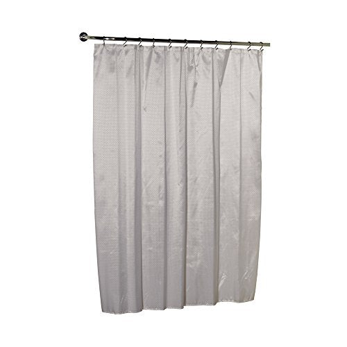 Park Avenue Deluxe Collection Park Avenue Deluxe Collection inch Lauren inch Dobby Fabric Shower Curtain in White