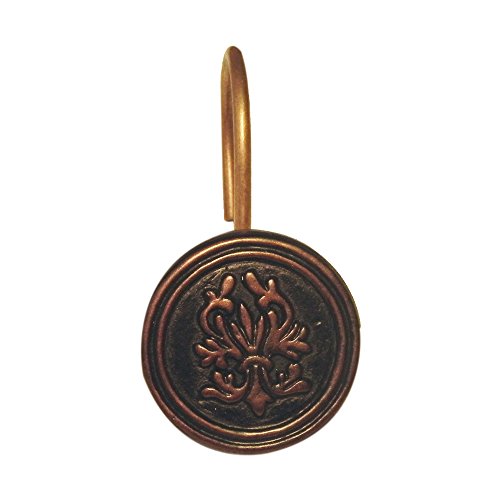 Park Avenue Deluxe Collection Park Avenue Deluxe Collection inch Balmoral inch Resin Shower Curtain Hooks in Oil Rubbed Bronze