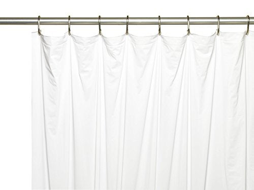 Royal Bath Stall Sized Extra Heavy 8 Gauge Vinyl Shower Curtain Liner (54 inch x 78 inch ) - White