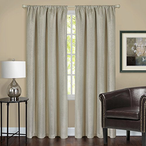 Ben&Jonah Collection Harmony Blackout Window Curtain Panel - 52x84 - Tan