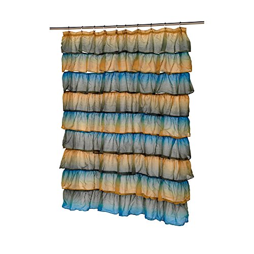 Park Avenue Deluxe Collection Park Avenue Deluxe Collection inch Carmen inch Polyester Shower Curtain in Umber Print