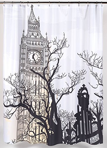 World Tour London Big Ben Fabric Shower Curtain Size: 70 inch x 72 inch