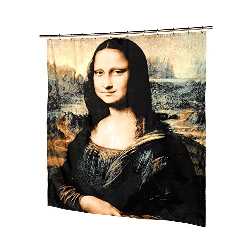 Park Avenue Deluxe Collection Park Avenue Deluxe Collection inch Mona Lisa inch Fabric Shower Curtain