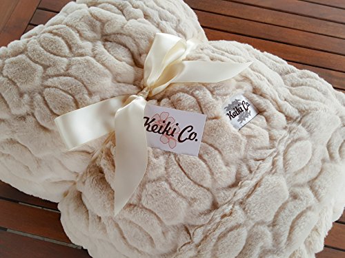 Bon Iver Collection Fawn Moscow Couture Oversized Throw (60 inch X 72 inch ) - Made in the Usa