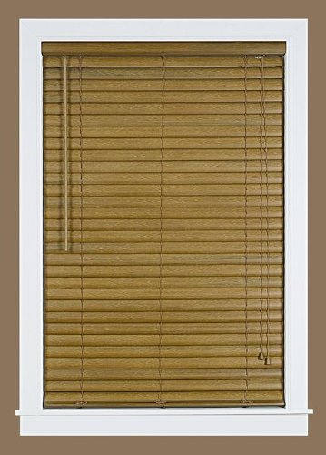 Park Avenue Collection Luna 2 inch Vinyl Venetian Blind with 2 in. Valance 35x64 - Woodtone