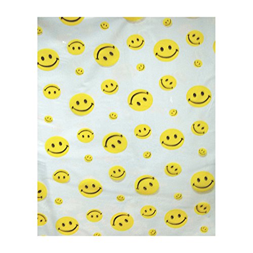 Park Avenue Deluxe Collection Park Avenue Deluxe Collection inch Happy Face inch Vinyl Shower Curtain