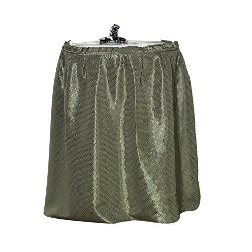 Park Avenue Deluxe Collection Park Avenue Deluxe Collection inch Lauren inch Diamond-Piqued 100% Polyester Sink Drape in Sage