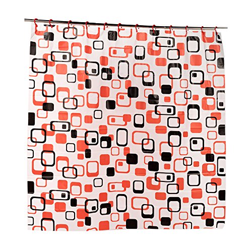 Park Avenue Deluxe Collection Park Avenue Deluxe Collection inch Elite inch PEVA Shower Curtain with Built-in Hooks