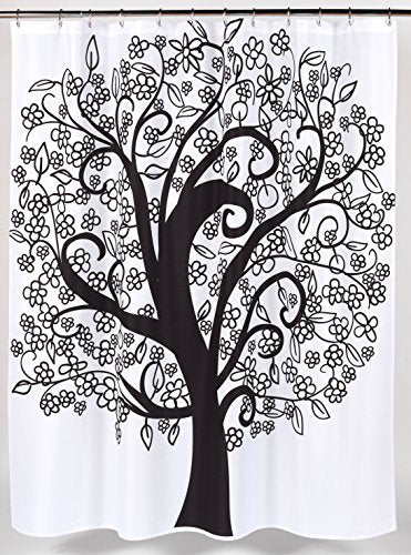 BenandJonah Collection Fabric Shower Curtain 70 x 72 inch Tree of Life