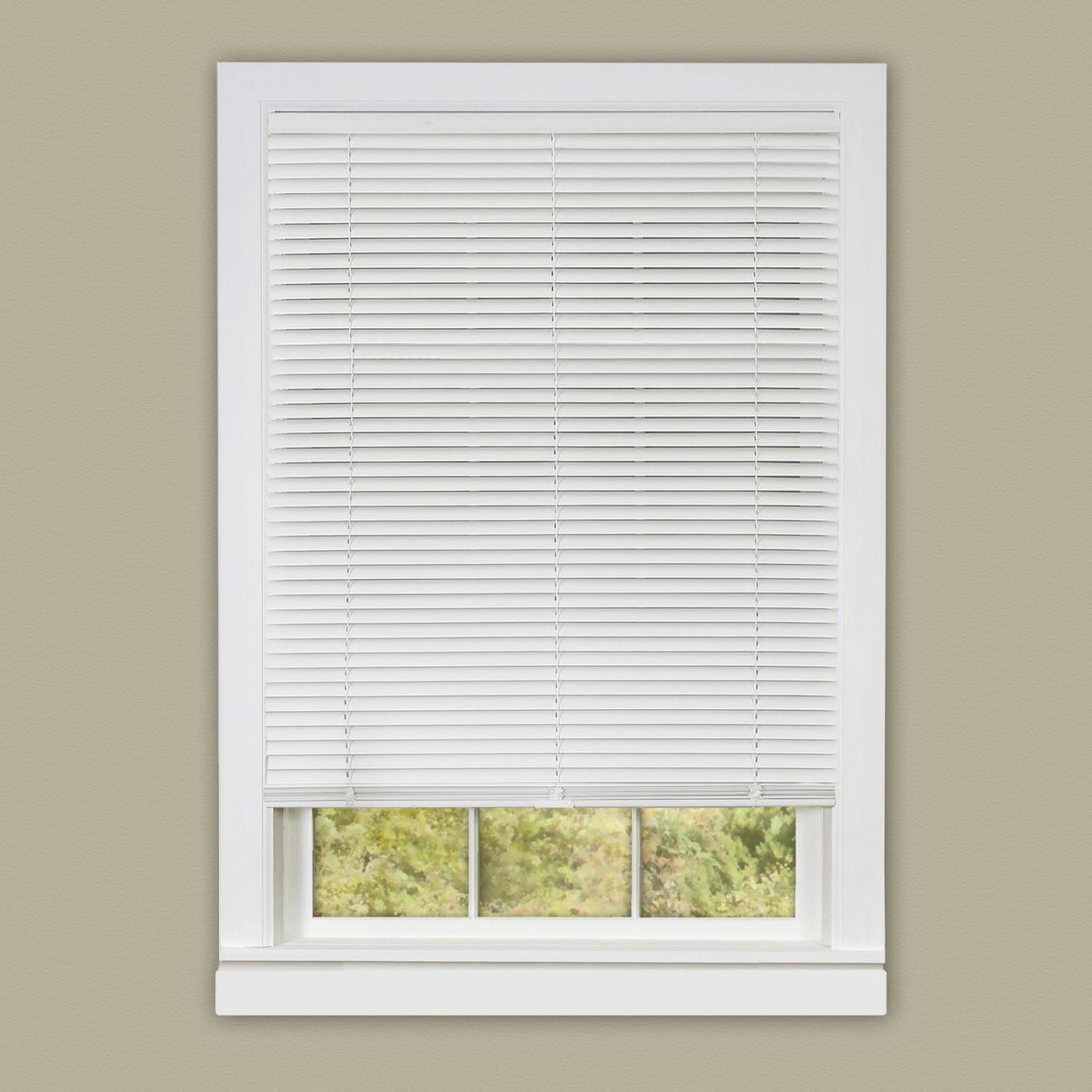 Traditional Elegance Cordless Anochecer Collection 1" Room Darkening Mini Blind 35x64 - White