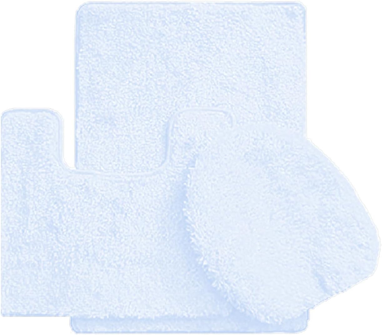 Simple Elegance by Ben&Jonah 3 Piece Bath Rug Set: 1 Bath Rug , 1 Contour Mat and 1 Toilet Seat Cover