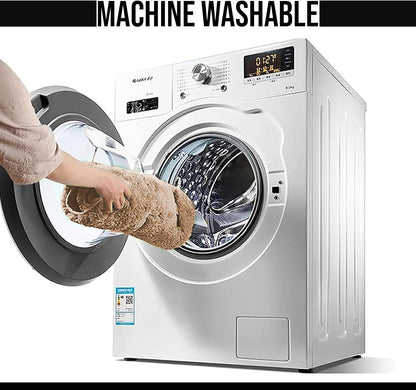 Ben & Jonah Layla 3 Piece Shaggy Bathroom Rug Set, Bath Mat, Contour Rug, Standard Toilet Lid Cover, Non-Slip