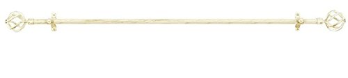 Park Avenue Collection Metallo Decorative Rod & Finial Avalon White/Gold 66-120