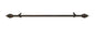 Lorraine Collection Elegant Metal Window Curtain Rod - Lawson (66 inch -120 inch )