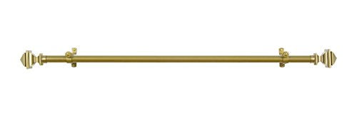 Lorraine Collection Elegant Metal Window Curtain Rod - Bach (48 inch -86 inch )