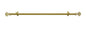 Lorraine Collection Elegant Metal Window Curtain Rod - Bach (48 inch -86 inch )