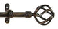 Ben&Jonah Collection Metallo Decorative Rod & Finial Avalon Black/Gold 66-120