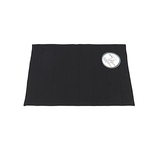 Park Avenue Deluxe Collection Park Avenue Deluxe Collection Large-Sized Memory Foam Bath Mat in Black