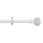 Ben&Jonah Collection Camino Decorative Rod & Finial Estate White 28-48