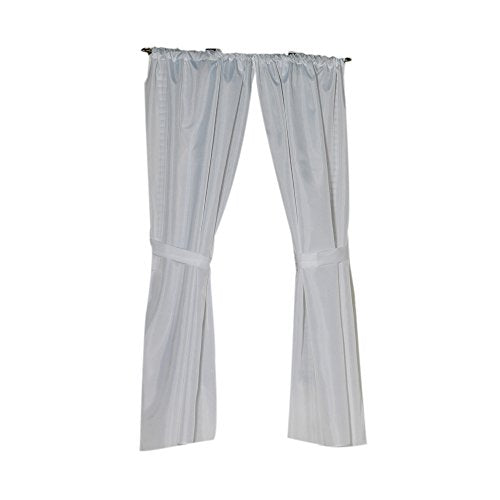 Park Avenue Deluxe Collection Park Avenue Deluxe Collection Polyester Fabric Window Curtain in White