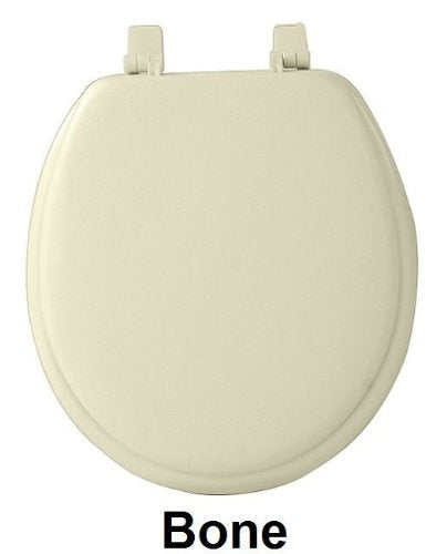 Park Avenue Collection Fantasia 17 Inch Bone Soft Standard Vinyl Toilet Seat