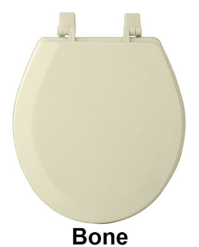 Park Avenue Collection Fantasia 17 Inch Bone Standard Wood Toilet Seat