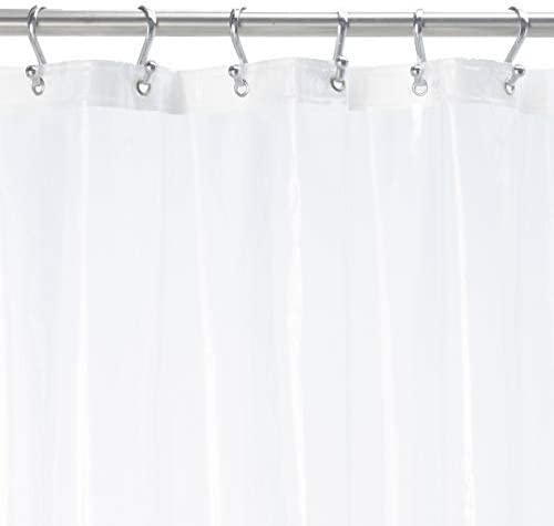 Ben & Jonah Extra Long and Heavy 10 Gauge PEVA Non-Toxic Shower Curtain Liner with Metal Grommets (72 inch  x 84 inch )